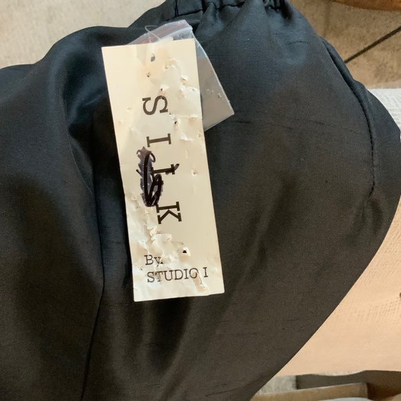 Black Silk Dress Pants - Picture 5 of 6